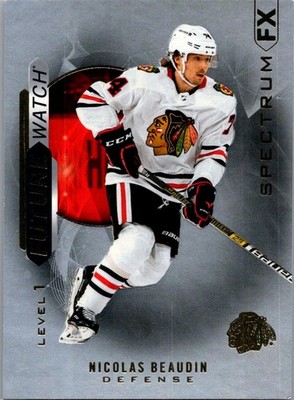 2020-21 SP Authentic Bounty Spectrum FX Future Watch Nicolas Beaudin Rookie RC