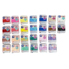 Fimo Soft & Fimo Effect Polymer Clay | Lot of 26 | Mixed Colors - NEW