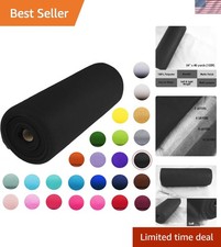 Lightweight Black Tulle Fabric Roll - 54 Inch, 40 Yards for Creative Projects