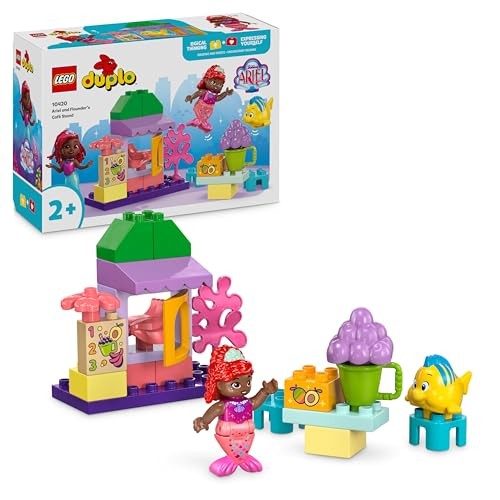 LEGO Duplo | Disney Cafetería de Ariel y Flounder Juguete Educativo con Frutas y