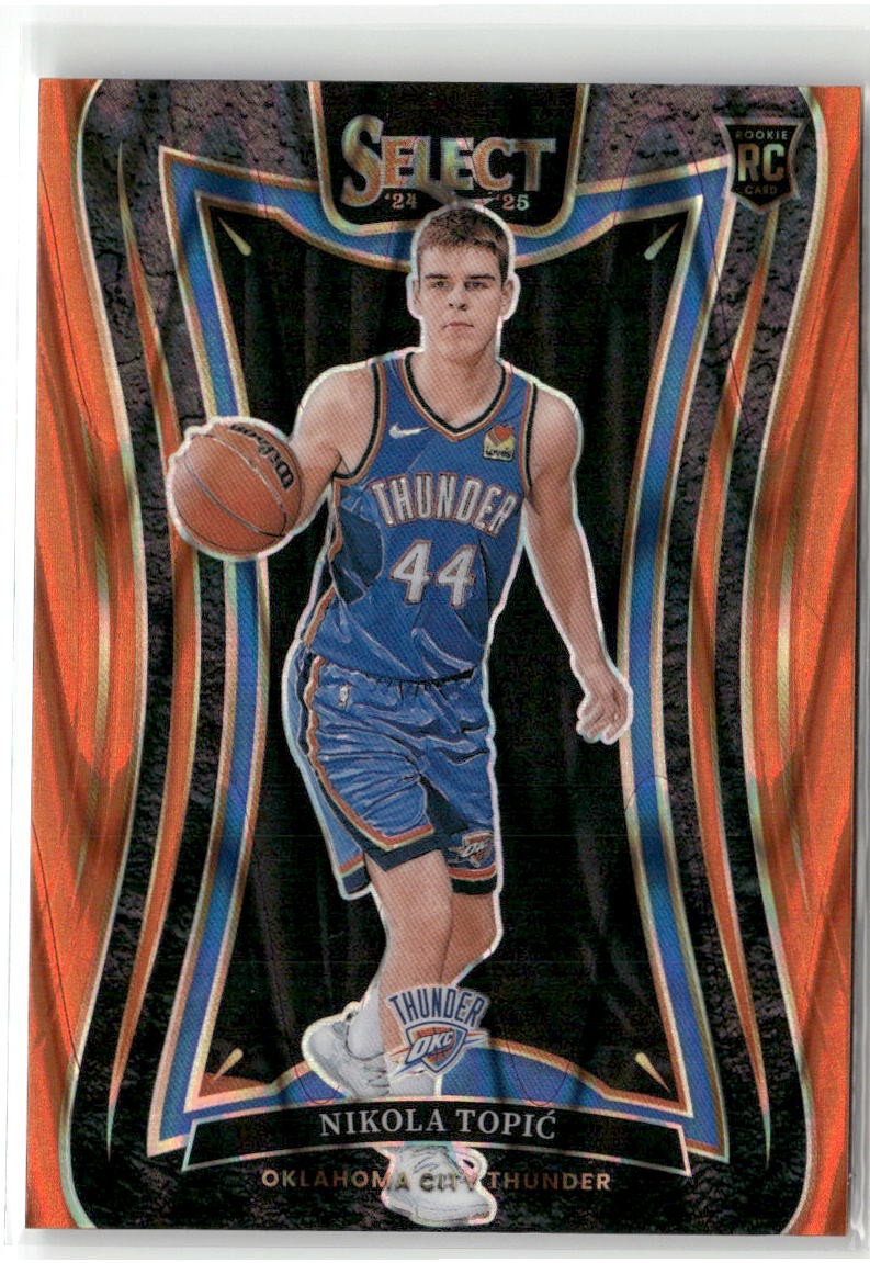 2024-25 Panini Select #396 Nikola Topic Orange Tectonic Prizm