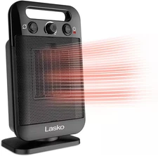 Lasko - MyHeat - GO 1500-Watt Oscillating Ceramic Space Heater with Adjustabl...