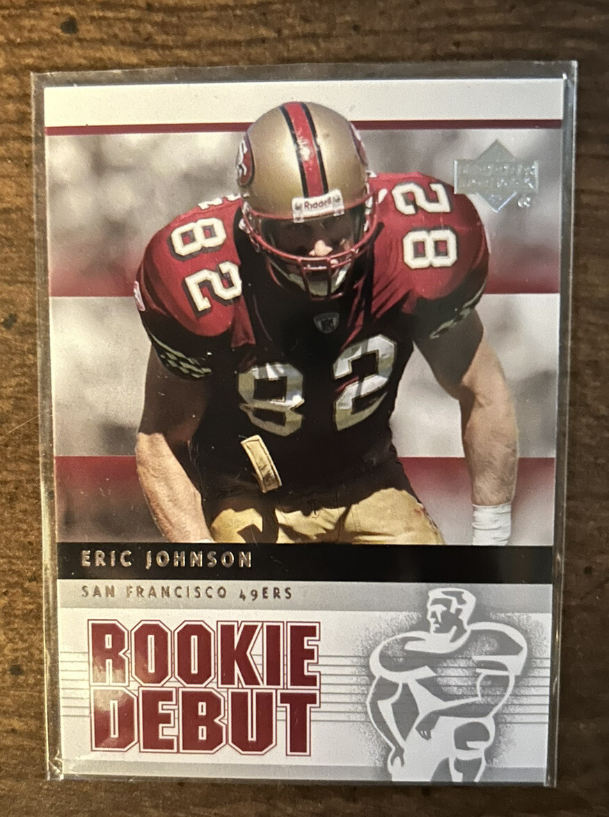 2005 Upper Deck Rookie Debut Football Card #85 Eric Johnson San Francisco 49ers