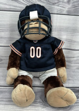 BUILD A BEAR WORKSHOP 18" STUFFED MONKEY Chicago Bears NFL Football Uniform