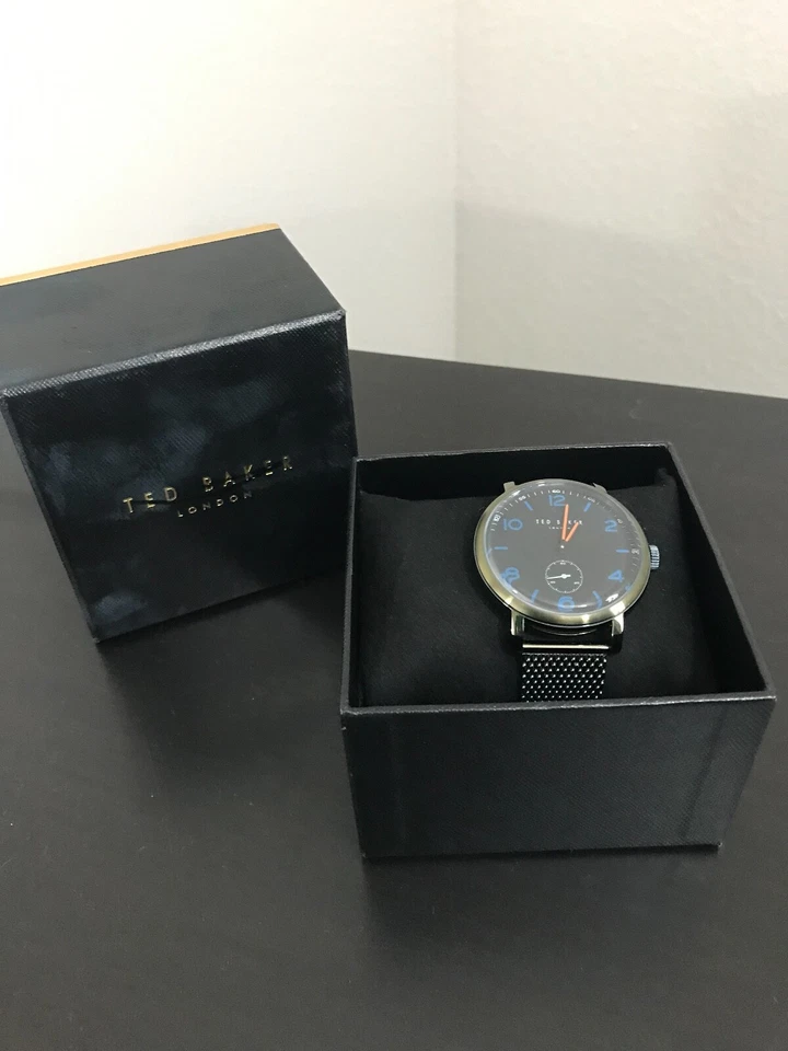 Ted Baker Mens Watch TE50372004 Silver Mesh Band $185 - Image 3 of 4