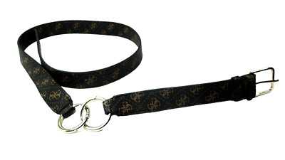 Guess Womens 2 Pc Leather O ring Belt Dark Brown/Coffee Detacheable Sz XL *NWOT*