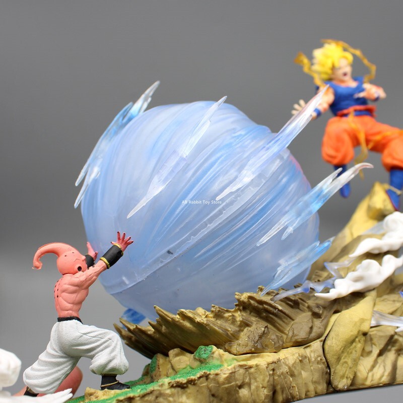 Anime Dragon Ball Z Son Goku Vs Majin Buu Figure Gk Statue