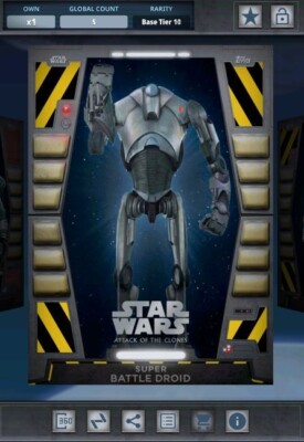 Star Wars Card Trader - 2020 Base Tier 10 54321 - Super Battle Droid 5cc