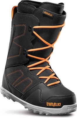 ★thirtytwo★ 86ft 27cm THIRTYTWO Men's EXIT Snow Boots - Black/Orange - US Size 8