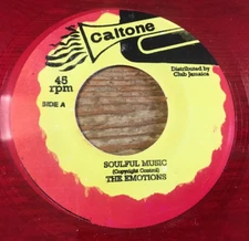 The Emotions Soulful Music 45 rpm Red Vinyl 7" Reggae Johnny Moore Tommy McCook