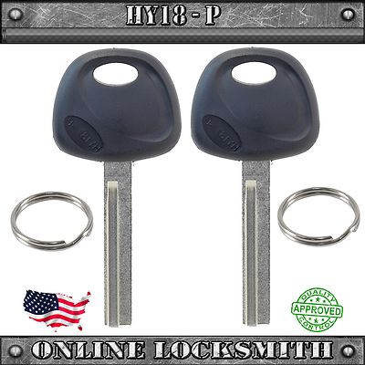2 New High Security Uncut Keys For Hyundai Vehicles HY18-P - Read Description