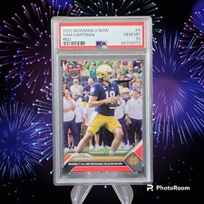2023 Bowman U Now #4 Sam Hartman Red Parallel 3/10 PSA 10 (Pop 3)