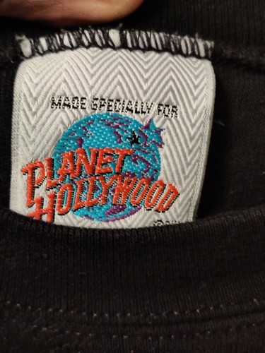 Vintage Planet Hollywood Orlando Sweatshirt Black Size XL - Picture 4 of 8