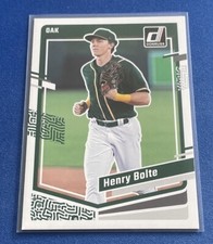 2023 Panini Donruss #140 Henry Bolte Oakland Athletics