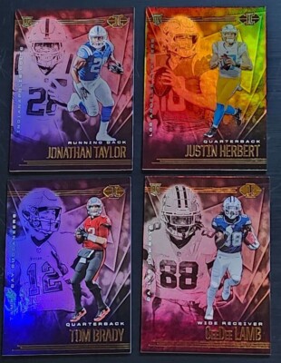 2020 Illusions Football HOBBY BASE 1-100 (Thick Cards) with Rookies You Pick