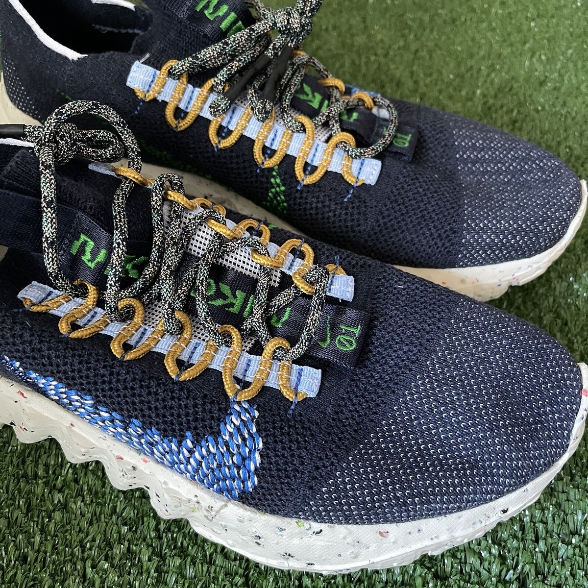 Nike Space Hippie 01 Obsidian Blue‎ Green Crater Foam DJ3056-400 Mens 9.5 Nike Space Hippie 01 Shoes Mens Sneakers Obsidian/Signal  main image 3