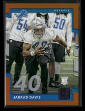 2017 Donruss #360 Jarrad Davis Jersey Number #/40 RC