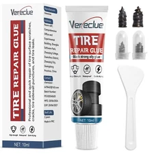 Tire Repair Glue, 10ml Tire Sidewall Repair Kit, Black Rubber Cement Tire Repair