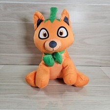 Applause Halloween Pumpkin Orange Cat Plush Stuffed Animal Toy Fall 12  Sitting