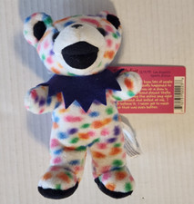 Grateful Dead - Peggy-O - 7" Bean Bear - Plush Liquid Blue 1998 - Vintage New