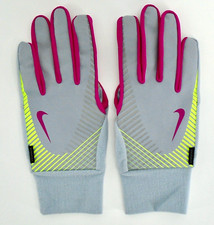 Nike Dri-Fit Gloves Elite Storm Running Women's Medium Grey/Fireberry/Volt