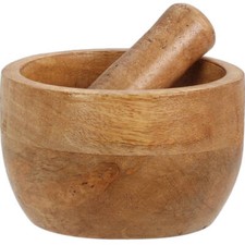 Küchenmörser aus Mangoholz, 10 x 6 cm