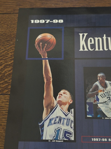 97-98 UK Kentucy Basketball Team NCAA National Champions Picture Schedule Poster - Picture 4 of 10