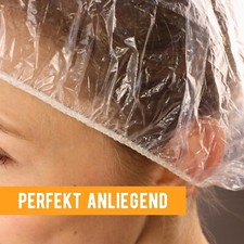 35 Einweg-Duschhauben Transparent – Elastische Duschtüten 44 Cm Für Haarbehandlungen, Schwimmen & Reisen