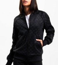 LG adidas OG Women's TONAL TREFOIL AOP SST TRACK TOP  BLACK UK18-US14 LAST 1