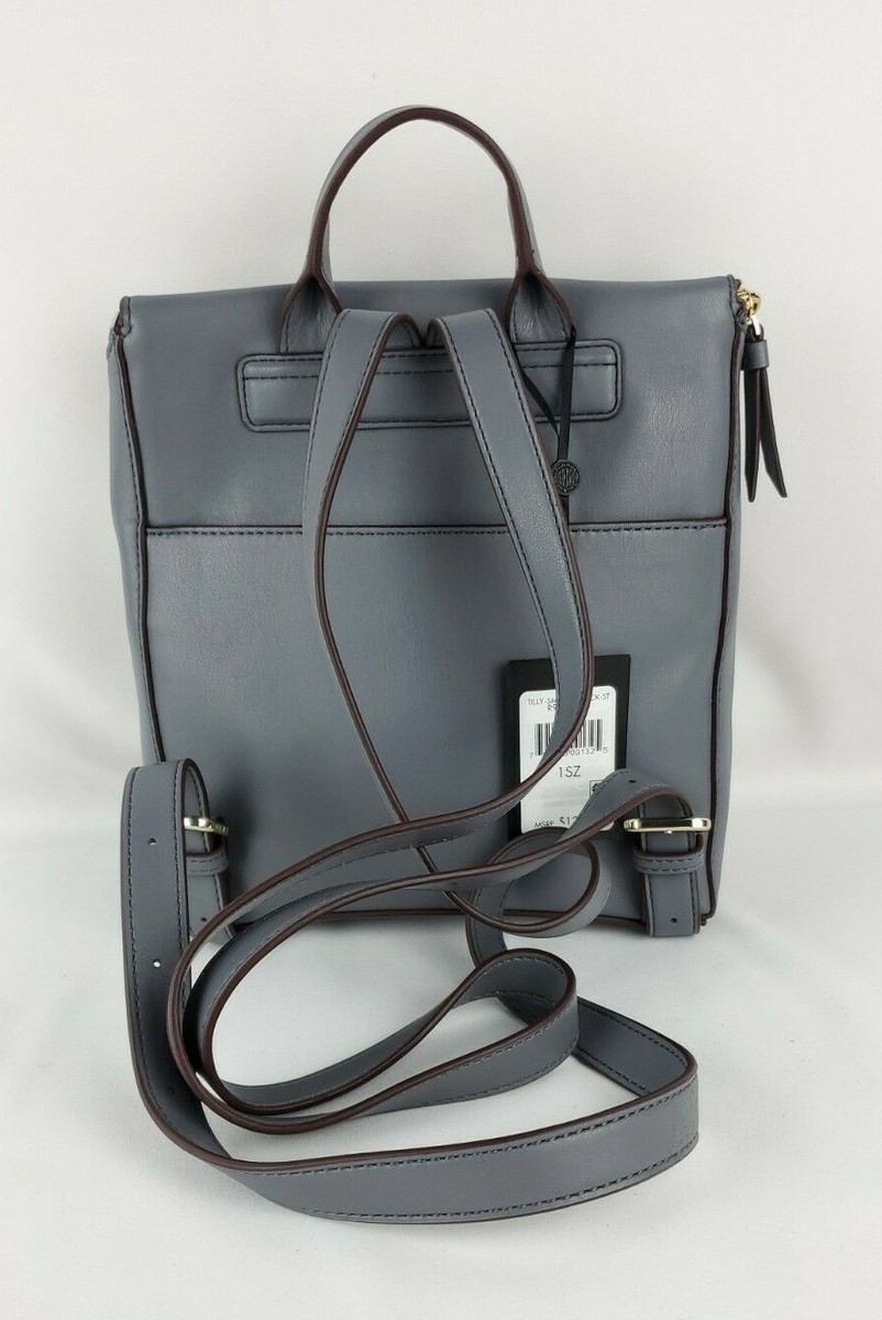 DKNY Tilly Medium Stacked Logo Backpack 04045 DKNY Tilly Logo Foldover Backpack - Macy main image 2