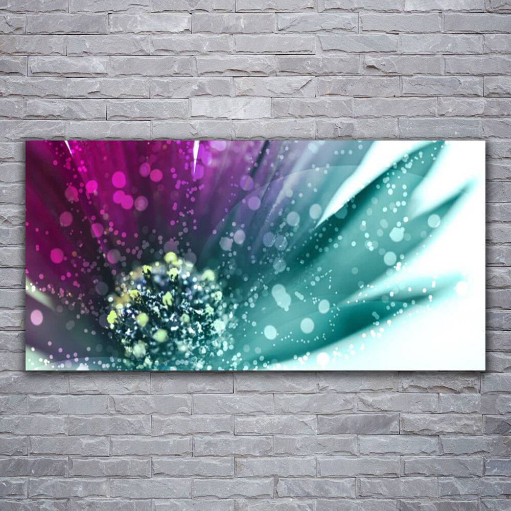 Impression sur toile art fleur 120x60 cm avec finitions soigneuses de qualite