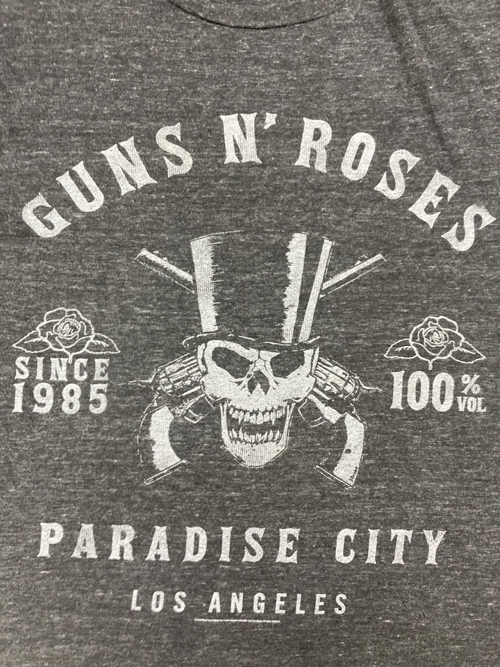 Guns N Roses Paradise город графический футболка женщин средний черный вересковый музыка - Изображение 2 из 4