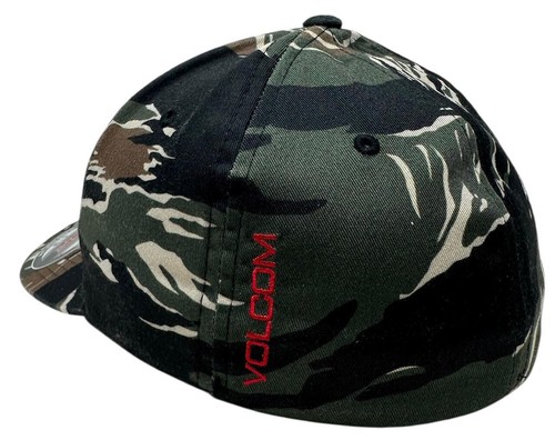 Volcom Men's Hat Full Stone Camo FlexFit Embroidered Cap - Picture 3 of 3