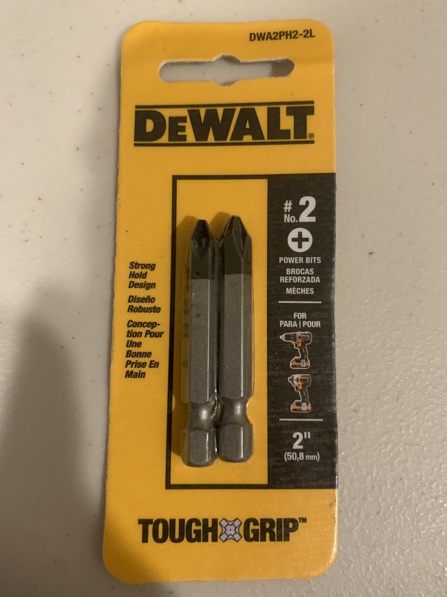 DEWALT Tough Grip 2-in #2 Phillips High-speed Steel Hex Shank