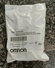 OMRON A22GG10 Blue Flush Round Push Button Switch N.O. SPST 10A 440VAC 380VDC
