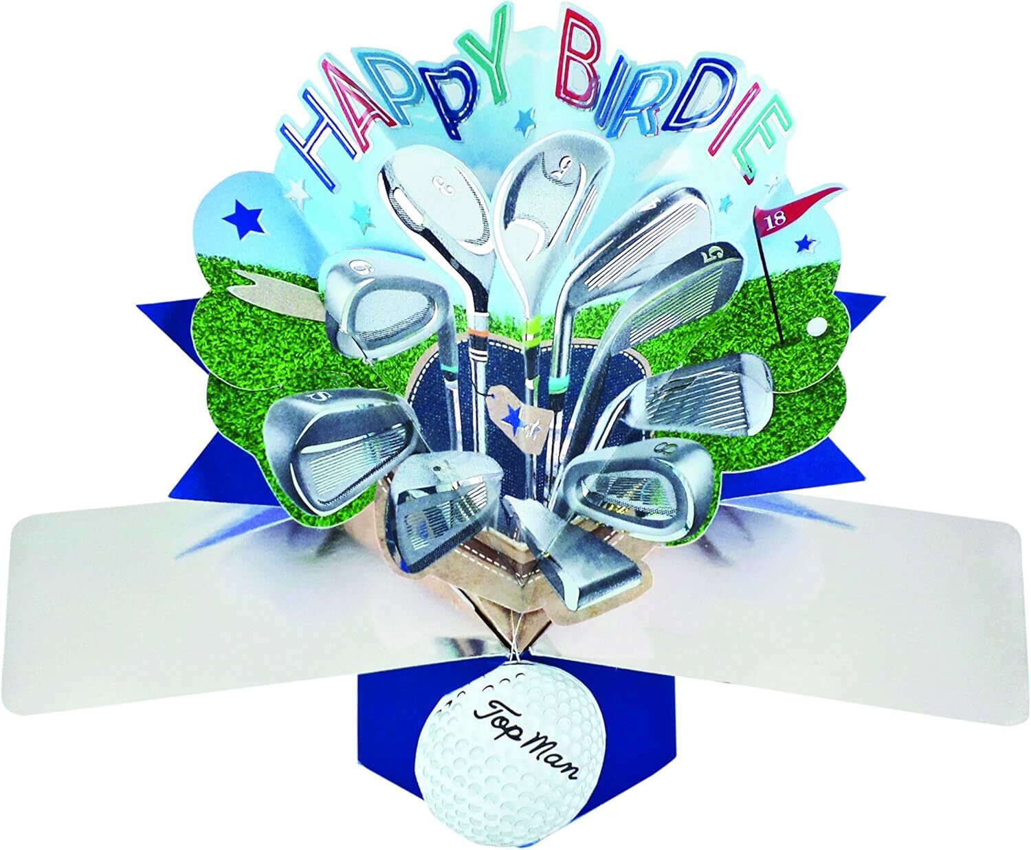 Поздравительная открытка на День рождения с тематикой гольфа Second Nature Popup Ups - POP135 POP135A 5690₽
