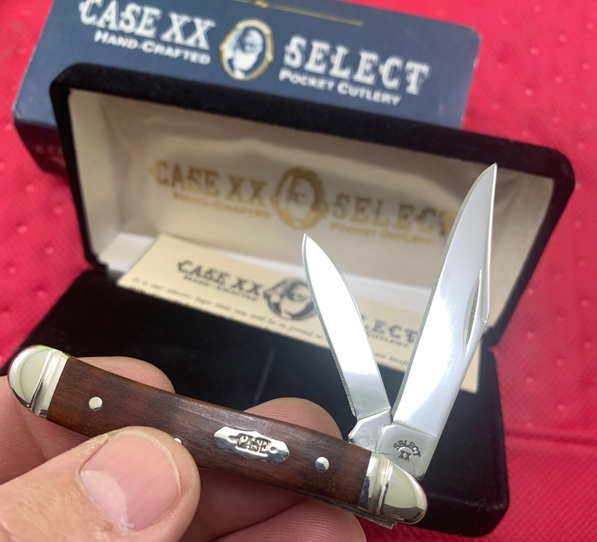 CASE SELECT SNAKEWOOD PEANUT KNIFE NEVER USED IN BOX # 7220 SS | eBay
