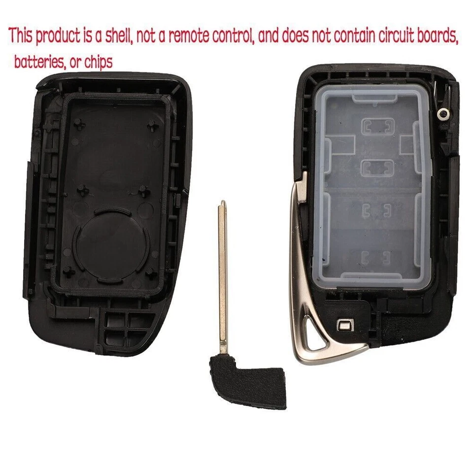 3 Buttons Flip Keyless Entry Remote Key Fob Shell Cover For Lexus NX GS RX IS ES - Image 4 of 4