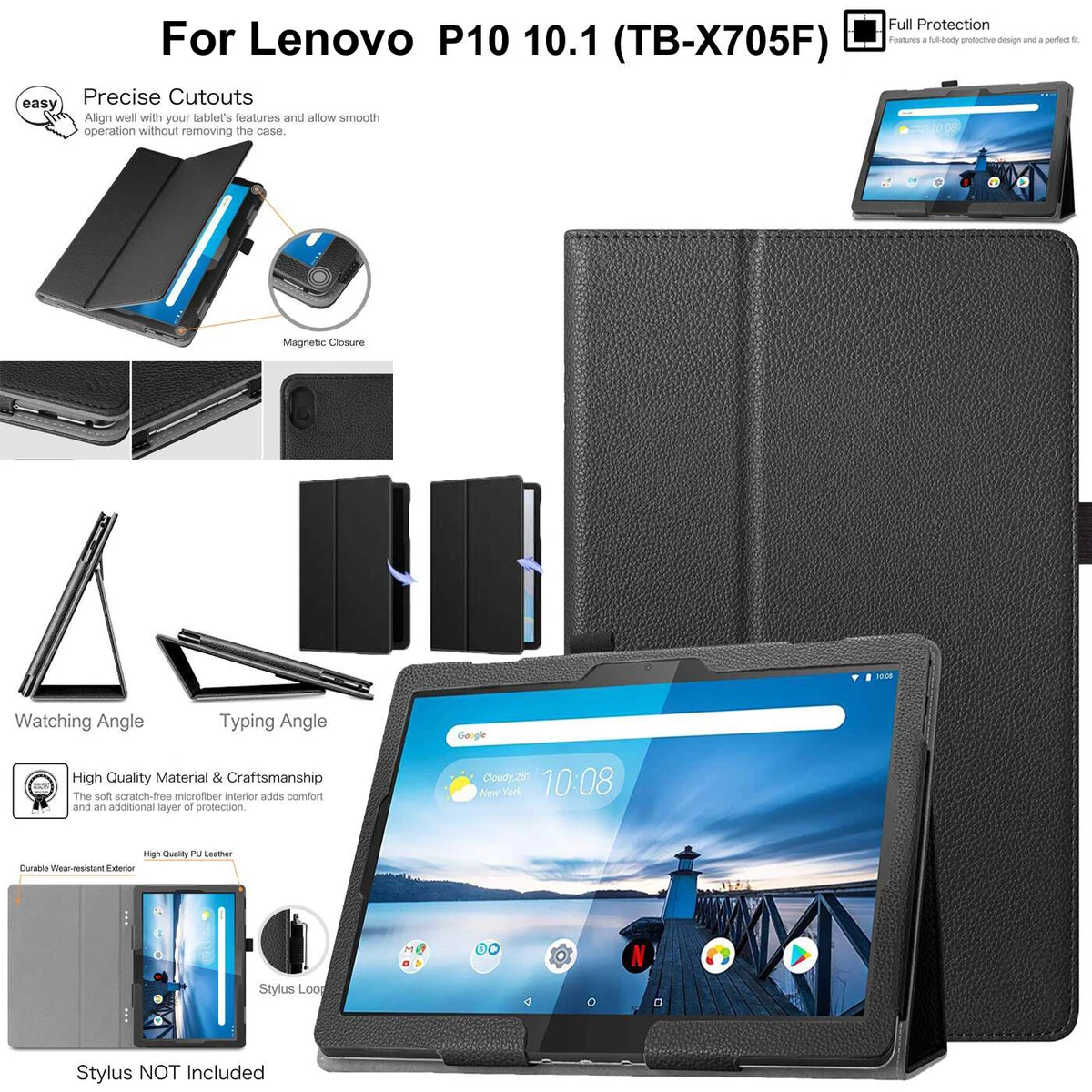 Custodia in pelle Compatibile con Lenovo K5 Pro Flip wallet