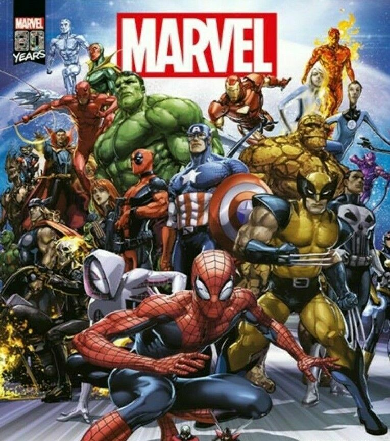 Marvel Comics 80 Years Anniversary PANINI Sticker Album + 3x Extra