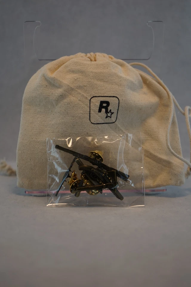 Red Dead Redemption 2 Collectors Edition Box Pins Set 6 Pcs New Rare Sealed - Image 2 of 3
