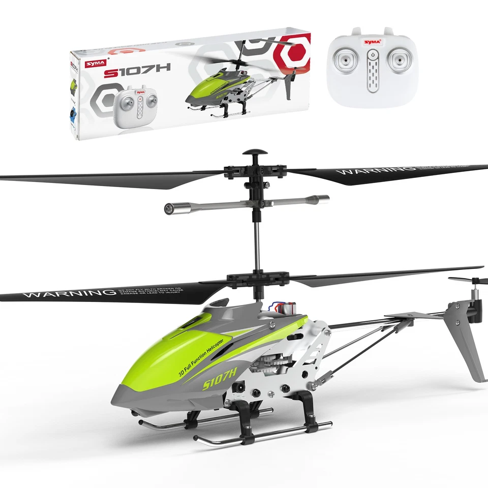 New SYMA RC Helicopter S107H w/ Altitude Hold Mini Helicopter w/ Gyro Toys Gifts - Image 2 of 3