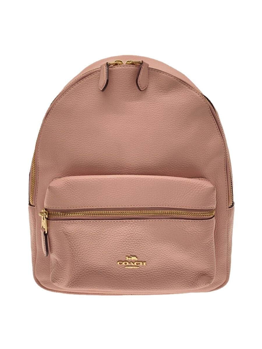 COACH Medium Charlie Mini Backpack in Pink Leather 30550