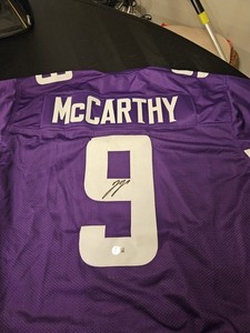McCarthy Minnesota Vikings #9 Signed Autographed Football Jersey Original