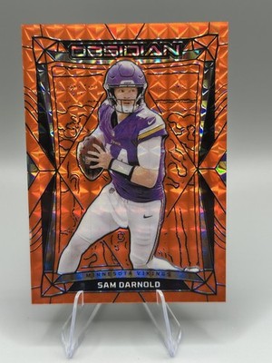 2024 Panini Obsidian - Sam Darnold #126 International Orange Mosaic /24