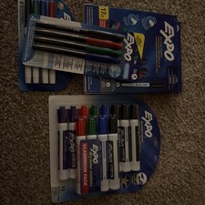 4 packs EXPO Dry Erase Markers Chisel Tip variety fine Colors New lot of 36