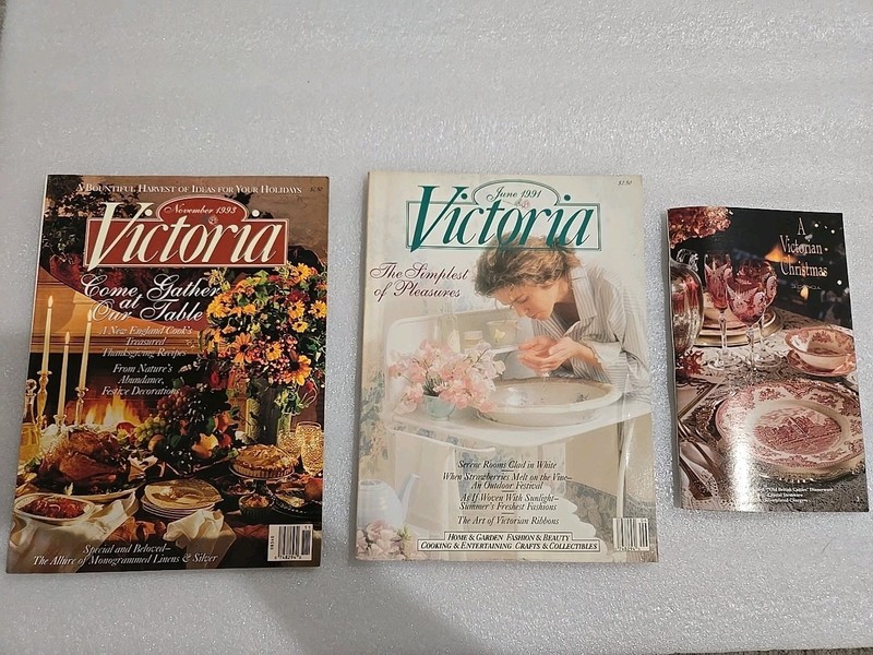 VICTORIA MAGAZINE LOT OF 3 BACK ISSUES