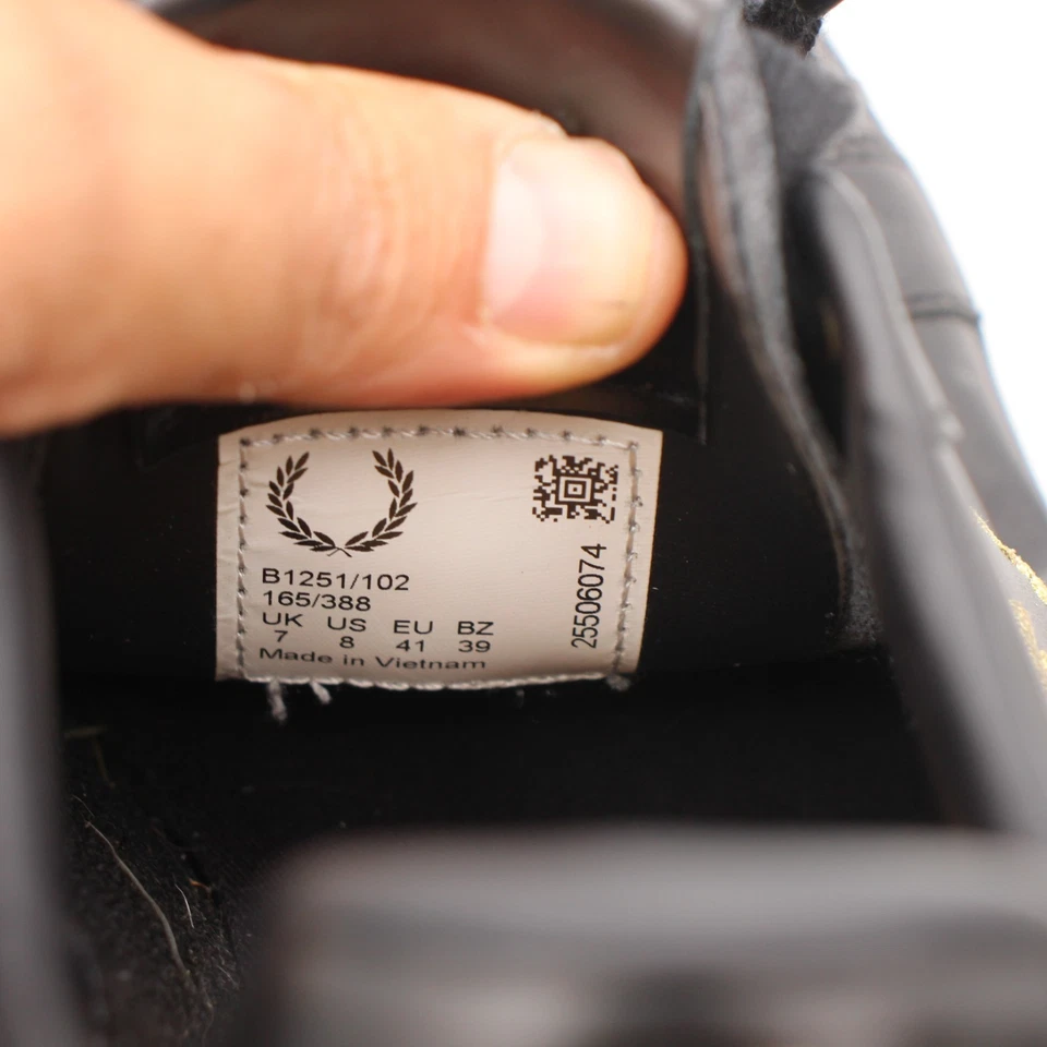 Fred Perry туфли мужской размер 8 белая кожа теннис классические кроссовки пиклбол - Изображение 3 из 4