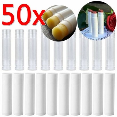 50 Stk Lippenstifthülse Leerhülsen Lip Balm Container/Lippenstift/Inhaber/Makeup