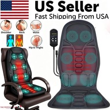 Massage Seat Cushion With Heated Back Neck Body Massager Chair For Home Office